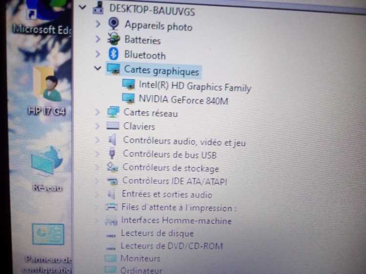 HP Core i7 G4 Double Graphiques 8Go RAM 256Go SSD